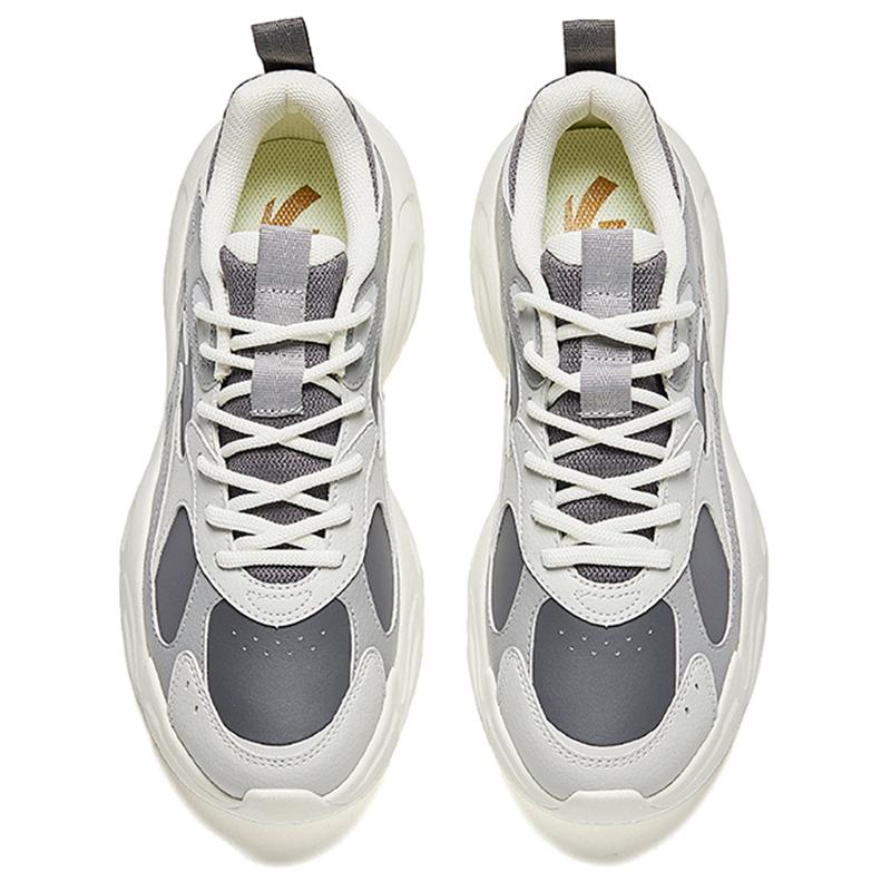 Anta Men's Xingfeng Retro Chunky Dad Shoes Grey White 912438805-7