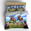 Equestrian Jumping Set For Competitions Kid'S And Adults' Bedroom Decor, Exquisite Three-Piece Bedding Set Gift