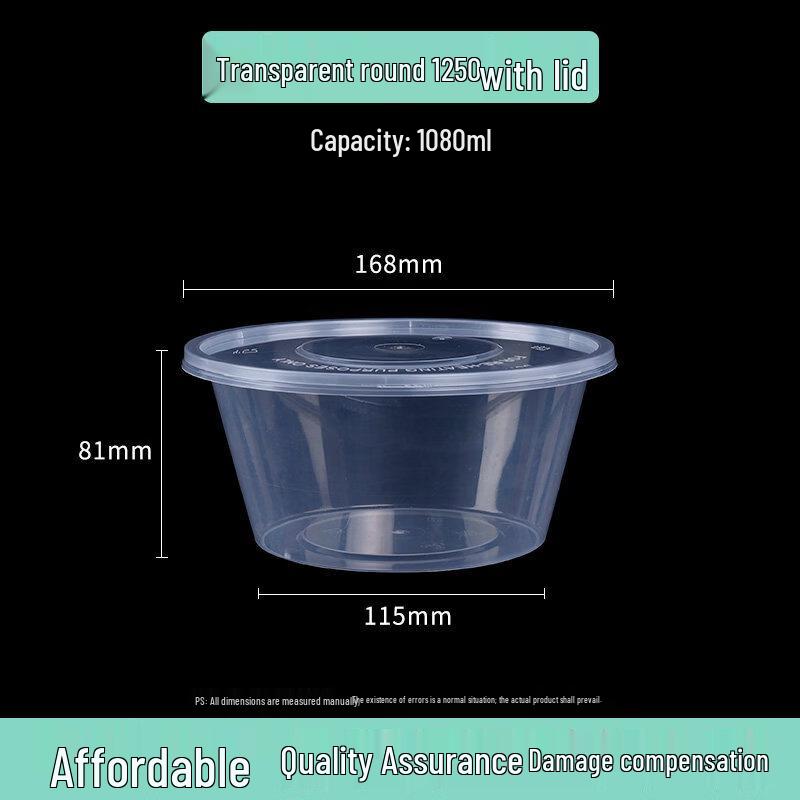 Standard Star 1000 Disposable Round Food Container