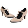 Women's High Heels Pumps Mary Jane Shoes T-strap Fashion Point White Red Heeled Party Wedding Office Shoes Female 2025 Spring