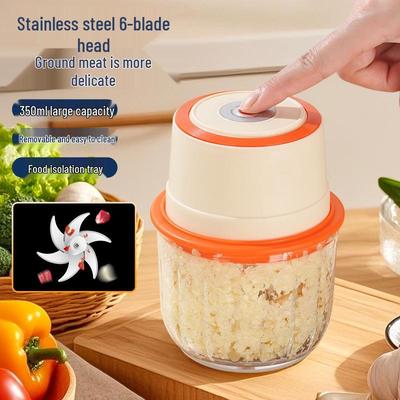 Geelylai 6-Blade Garlic Masher & Baby Food Chopper