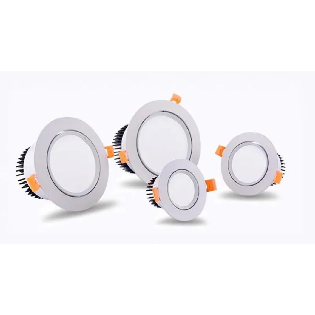 4 Types Dimmable Recessed LED Downlights 5W 7W 9W 12W 15W 18W COB LED Ceiling Lamp Spot Lights AC110-220V Round LED Panel Light