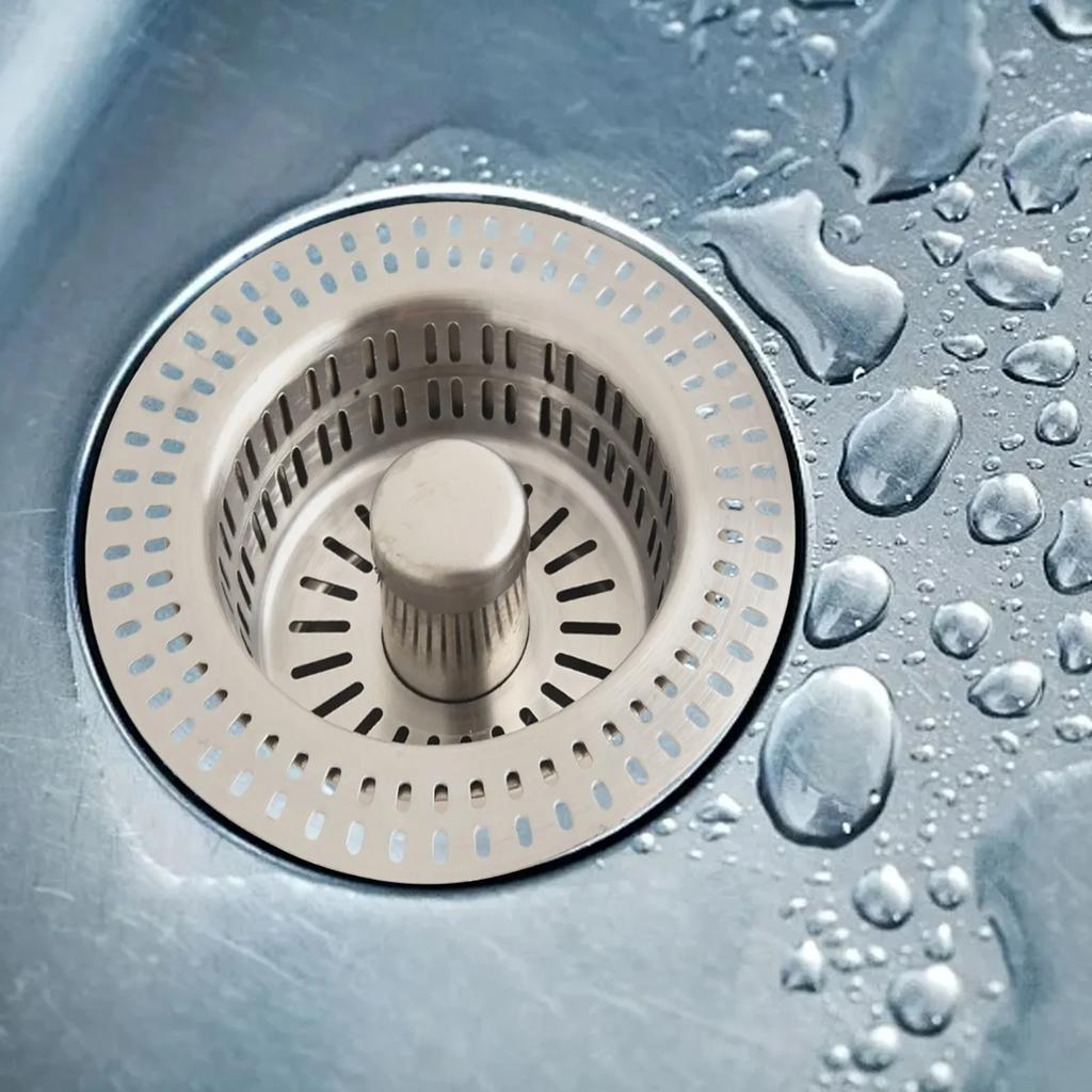 For Standard Sinks Kitchen Sink Stopper Stainless Steel Sink Stopper Kitchen Use 2.76 To 3.38 Inches Stainless Steel Filters