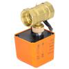 Motorisiertes Kugelventil, 2-adrig, 2-Wege, normalerweise offen, DN25, Messing, ABS, Synchronmotor, AC220V