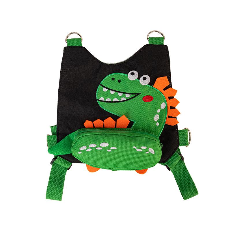 Dinosaur Baby Toddler Carrier Children s Anti-Lost Tow Rope Belt Pure Cotton Cartoon Pattern Summer Breathable Traction