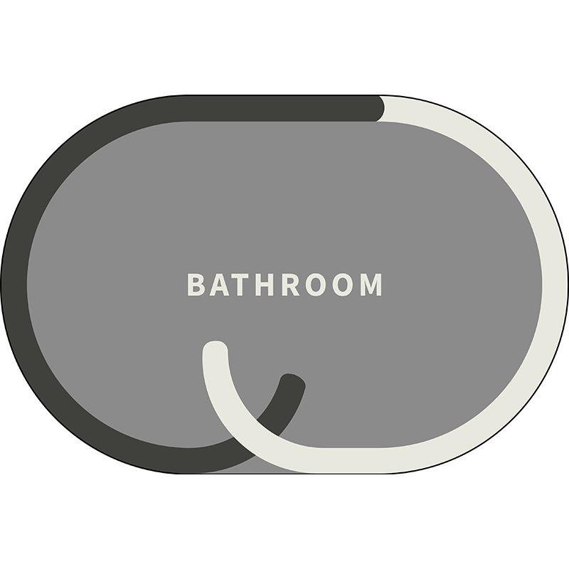 Bathroom Moisture-wicking Foot Mat Toilet Simple Diatom Mud Floor Mat Bathroom Moisture-wicking Slip-resistant Quick Drying Foot Mat