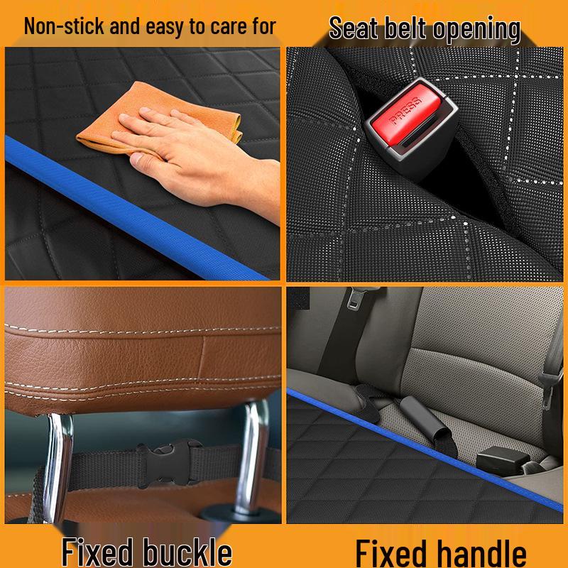 Pet Dog Seat Cover for Car – Rear or Front, Anti-Stain Mat for Medium/Large Dogs, Travel Essential