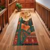 Southwestern Cactus Long Runner Rug Vibrant Desert & Ethnic Print Durable Wear-resistant Non-slip Carpet for Hallway Entryway