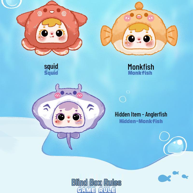 San Mao (Samuel) Girl Doll Finding Nemo Plush Keychain - Trendy Toy Bag Accessory