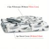 Golden Thread Ink Feather Duvet Cover, Down Duvet Cover, 3D Digital Printing Fashion Design Duvet Cover, Bedding Cover