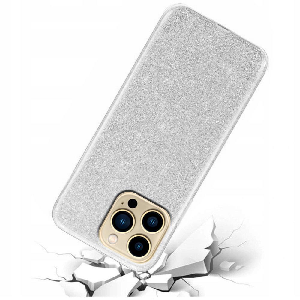 Glitter Case for iPhone 13 Pro Max, Silver