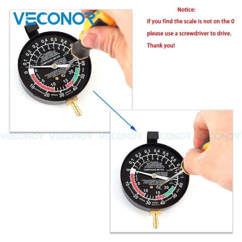 TU-1 Vacuum Fuel Pump Pressure Testing Gauge Set Tool Kit