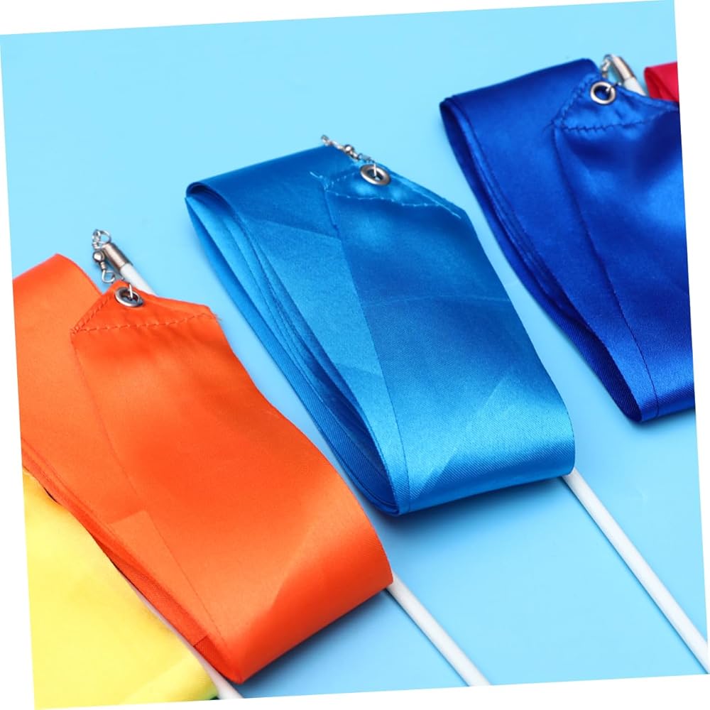Kids Dance Ribbon Streamer Set 24 Pieces Assorted Colors 400x5cm Gymnastics Stick