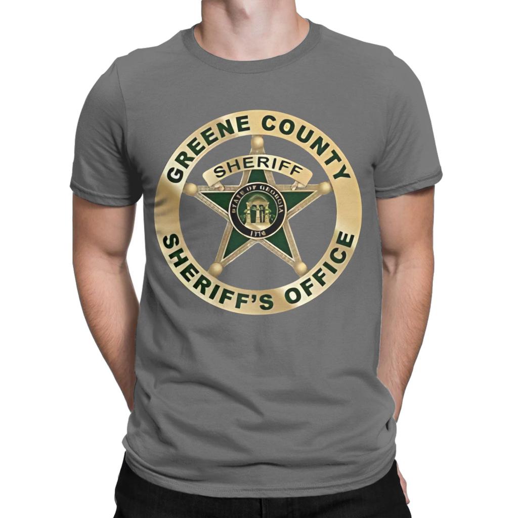 Greene County Sheriff Graphic 100 Cotton Tshirt Deputy Sheriff Office Decor Tees Tops For Unisex