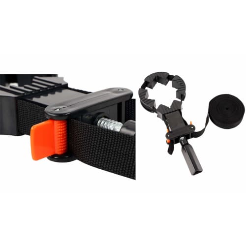 heizi Belt Clamps, Set of 3, Multifunctional Corner Clamps with Adjustable Belts, DIY Tools for Carpentry, Woodworking, Frame Fixing, and Adhesion (4m