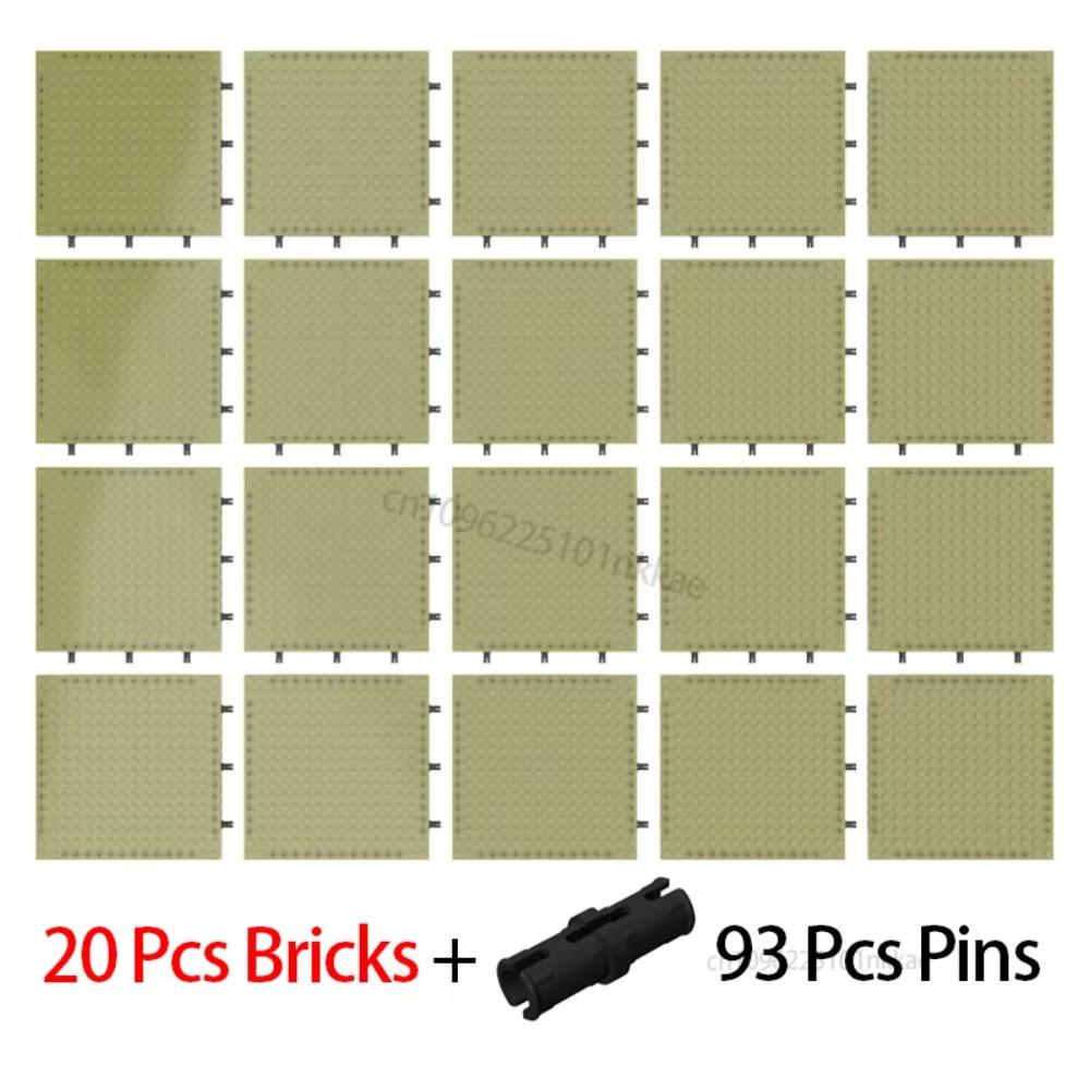 Wholesale 16X16 Pixel Art Building Blocks Bottom Plate 65803 Bricks Baseplate Part Compatible 31212 21333 98138 Pixel Toys Gifts