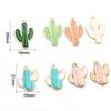 10pcs Enamel Cactus Charms Pendant for Jewelry Making Supplies Alloy Metal Drop Oil DIY Jewelry Making Findings Accessories