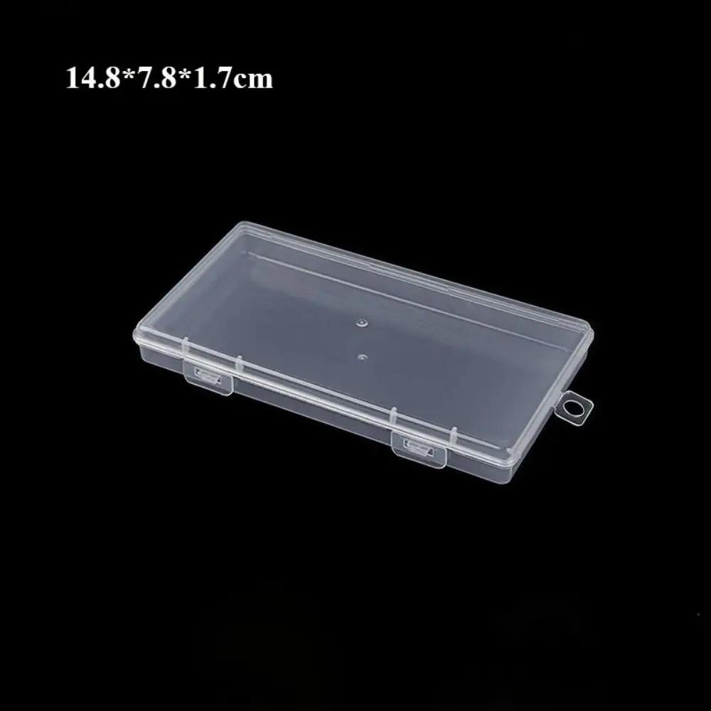 Square Plastic Transparent Storage Box Jewelry Beads Container Power Tools Accessories Box Small Items Sundries Organizer Case