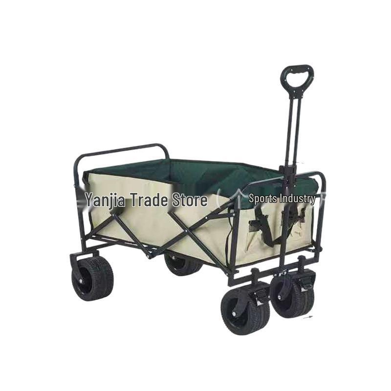 Folding Portable Outdoor Cart for Camping, Picnics, and Grocery Shopping