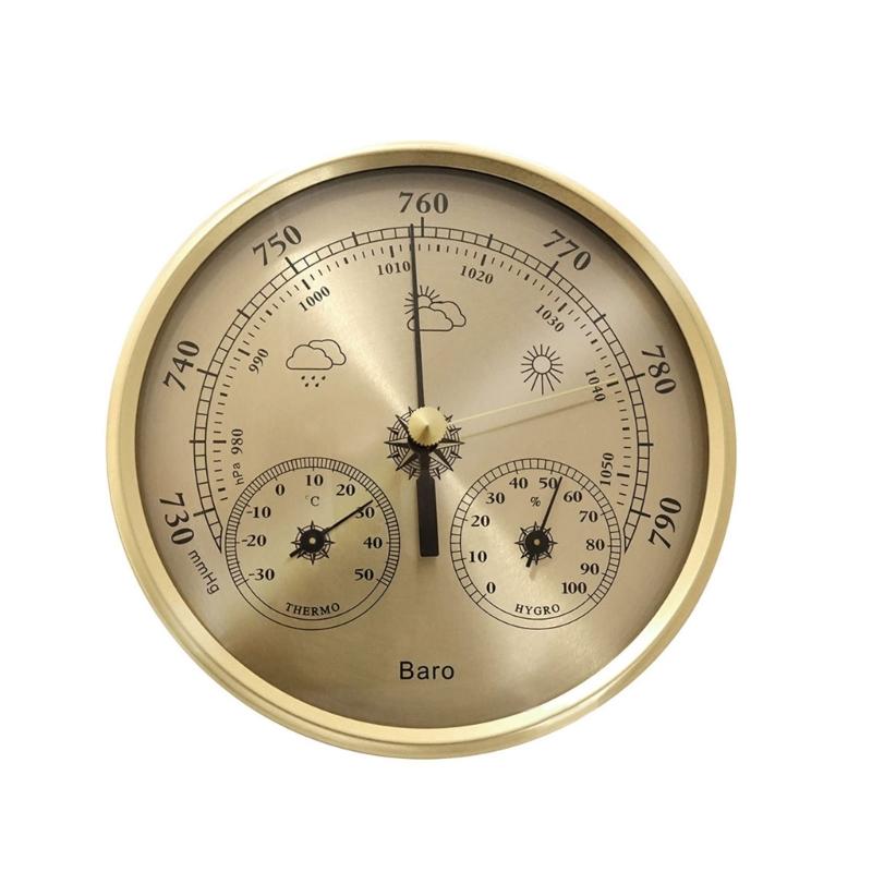 Barometer Thermometers Hygrometer 130mm Multifunction Weather Stations for Fishing Climate Analysis