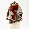 Imitation cashmere double-sided soft fringed shawl scarf high-end sense ginkgo biloba intellectual literary and artistic winter warm scarf women