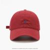 Spring and summer new simple small letter horse character embroidery baseball hat women's year of the horse cap artistic sense