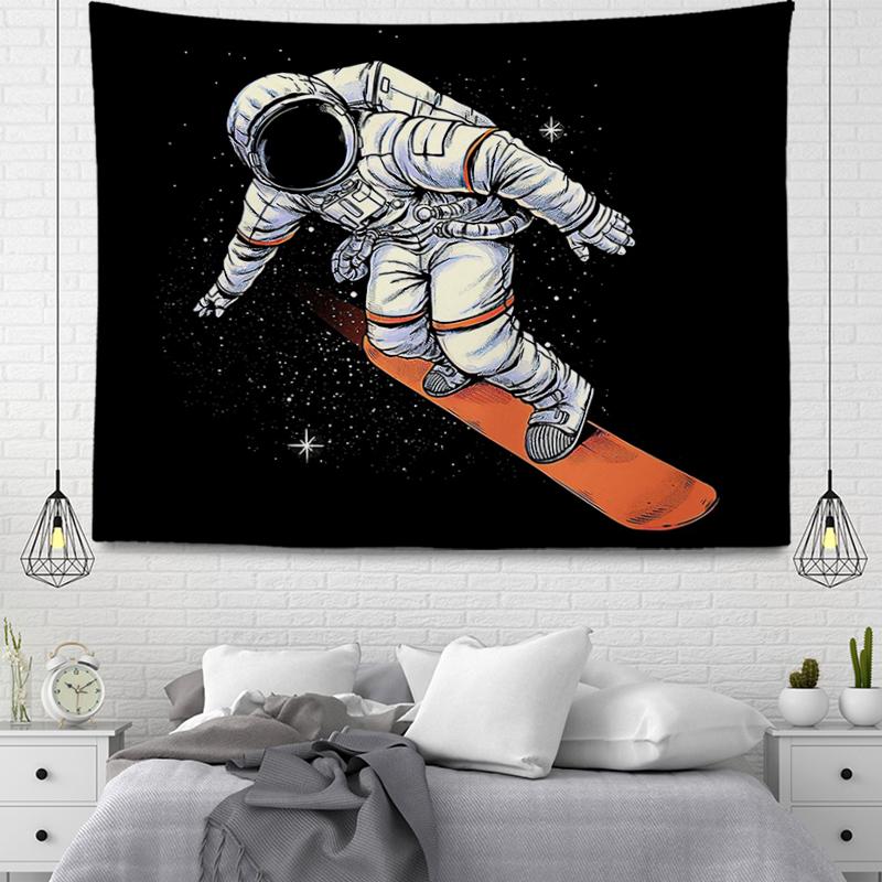 Astronaut Space Tapestry Cartoon Astronaut Tapestry Wall Hanging Bedroom Living Room Kitchen Decoration for Kids Boys Girls Gift