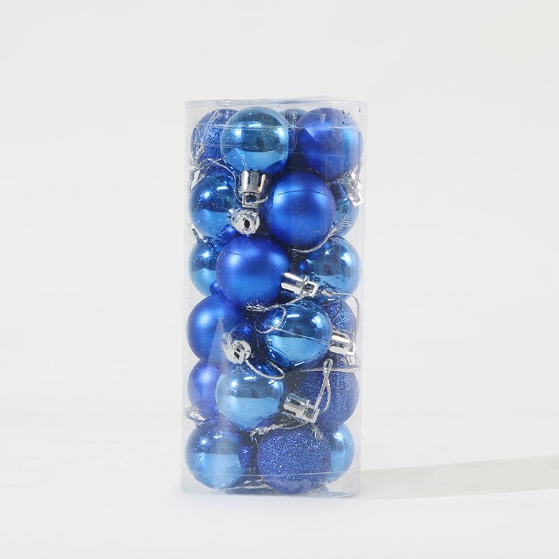 

1 коробка Рождественские шары елочные украшения шары рождественские подвески на елку домашний декор для вечеринки 2025 подарок на Новый год Ноэль Навидад 3cm