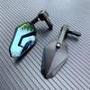 1 Pair Aluminum 7/8" 22mm Motorcycle Rearview Mirrors Universal Scooter Bar End Handlebar Mirror Rear View Mirror Accessories