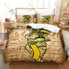 Cool Adorable Gothic Cute Mummy Girls Anime Character Bedding Set 1 Duvet Cover + 2 Pillowcases HD Digital Print Bed Linen