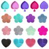 1pc Colorful Heart Shape Clean Make Up Brushes Wash Brush Silica Glove Scrubber Board Cosmetic Cleaning Tools For Makeup Brushe
