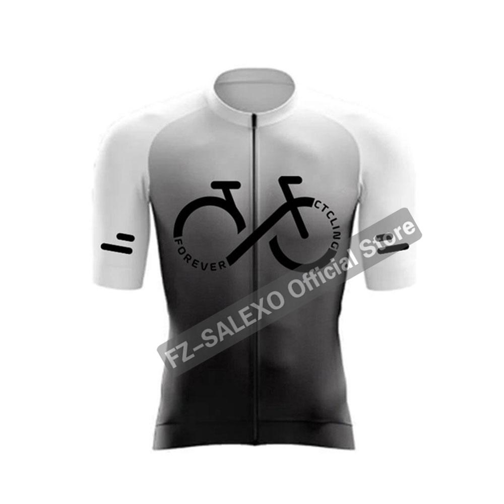 Gradient Cycling Jersey Sets Men's Summer Road Tops Bottom Suit MTB Clothing Team Mountain Bike Jersey Bib Shorts Suit