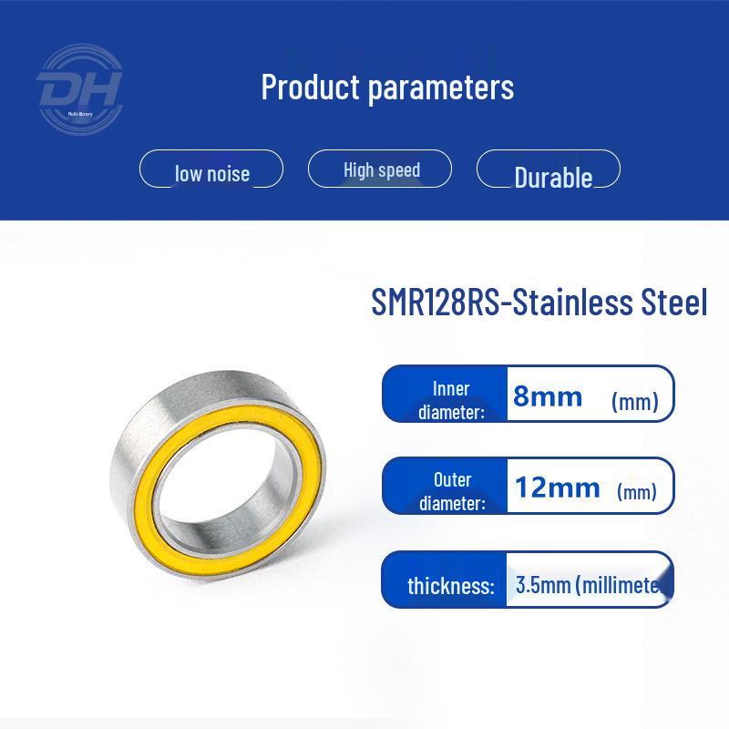 Rust-Proof Stainless Steel Miniature Pulley with Deep Groove Ball Bearing - Anti-Corrosion Gyroscope Ornament Accessory