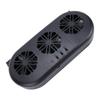 Car Air Vent Cooling Fan SUV Window Cooler 3 Outlet USB Plug in Circulation Exhaust Smoke Black