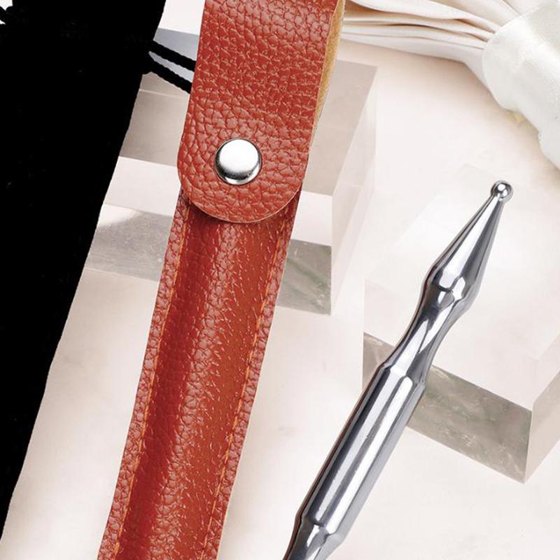 Acupuncture Pen Facial Reflexology Tools Stainless Steel Trigger Point Massager Deep Tissue Back Massager Body Face Massage