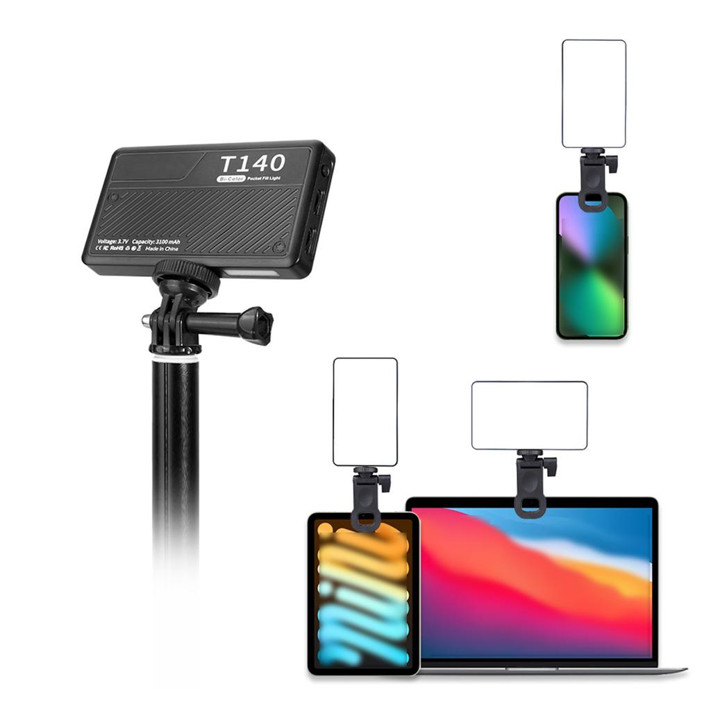 Bi-Color Portable Photography Fill Light with 3 Light Modes for Camera Tripod Selfie Stick Travel