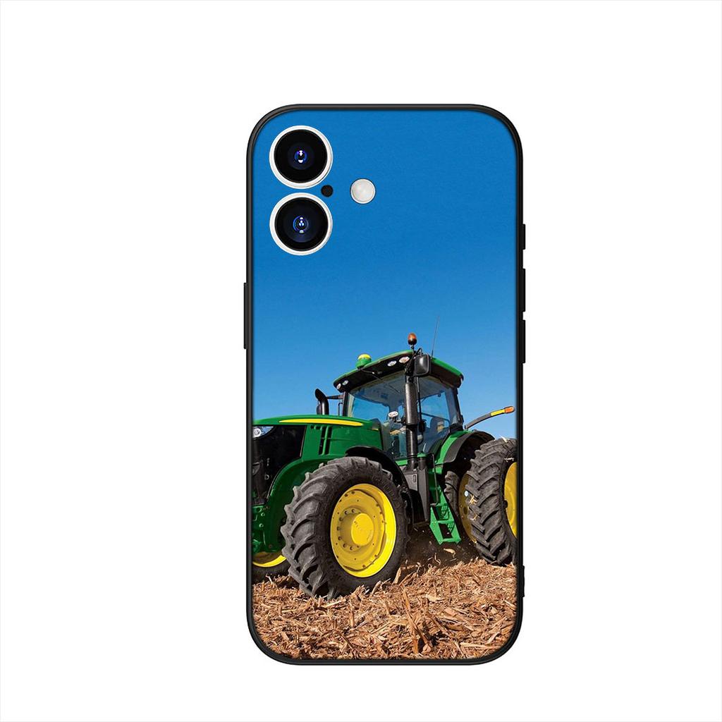 Farm Vehicle Tractor Wallpaper Phone Cover Case for Apple iPhone 16 15 14 Plus 13 12 Mini 17 Pro Max + 16E Air 16+ ProMax Casing