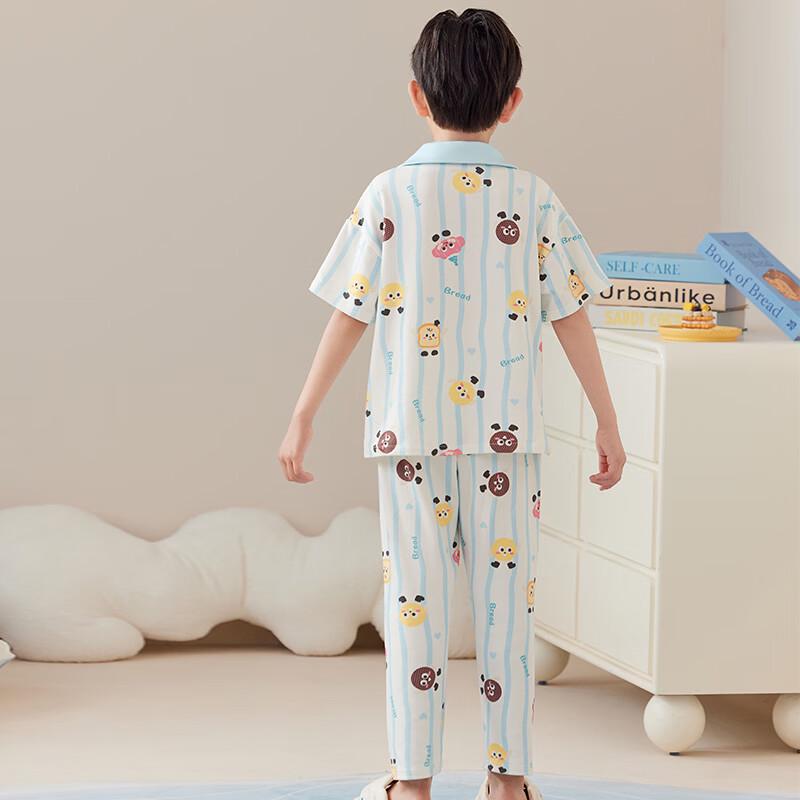 ZISEHY Boys' Cotton Long-Sleeve Pajama Set