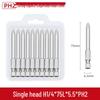 S2 PH2 Strong Magnetic Phillips Screwdriver Bit for Electric Drills and Air Screwdrivers
