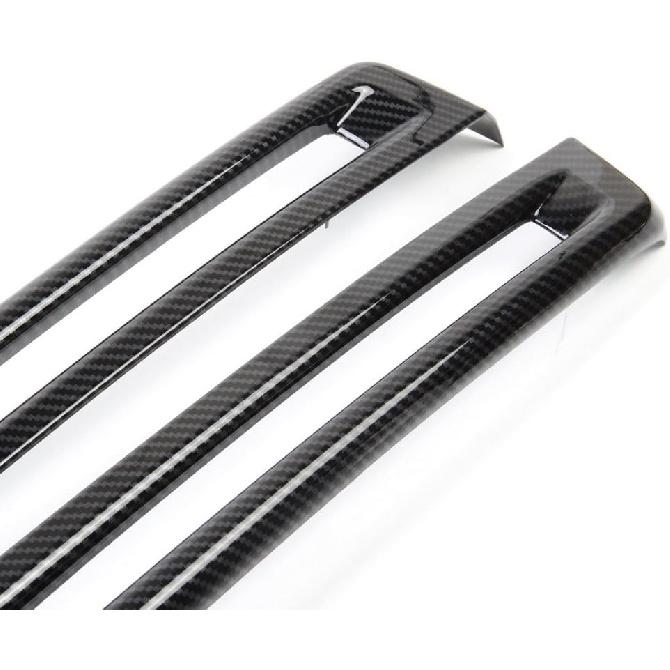 Carbon Fiber Look Rear Bumper Fog Cover Trims Accessories for 2014 2015 2016 2017 2018 2019 Chevrolet Corvette C7