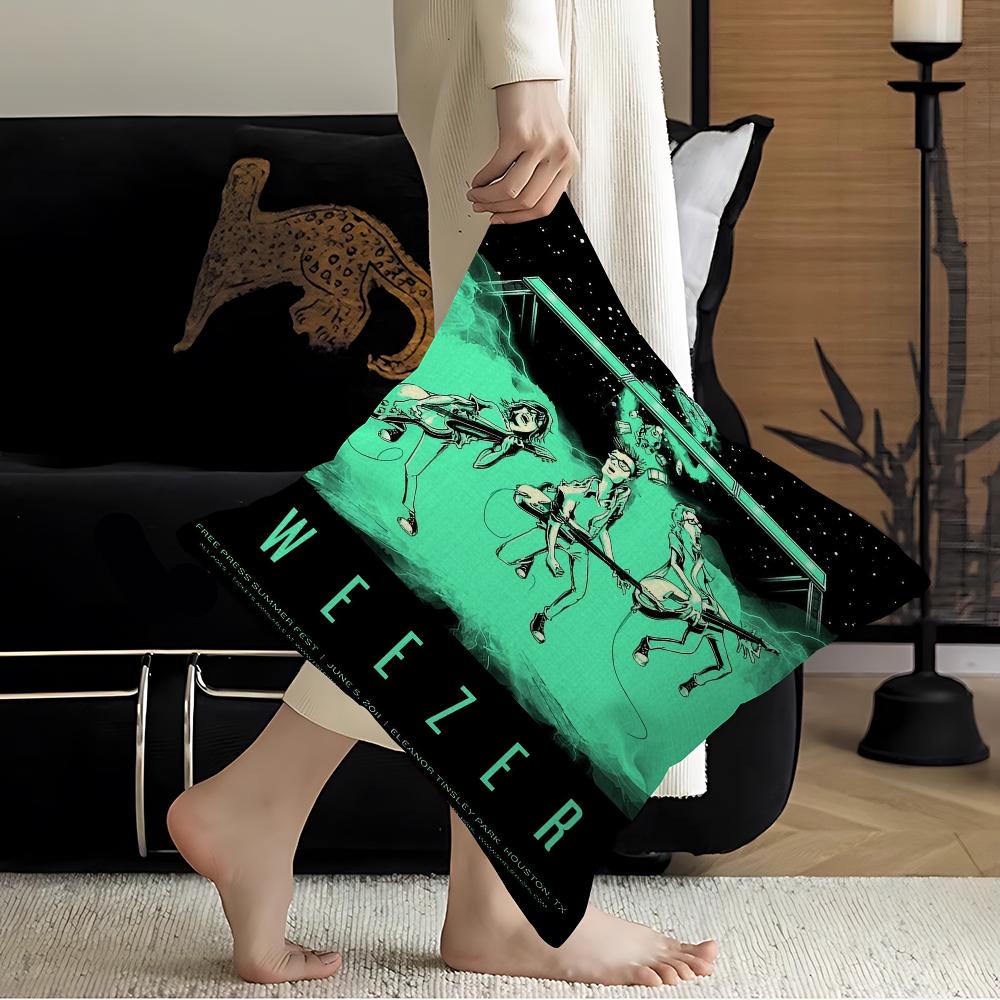 W-Weezer Band pillow cover sofa cushion cover home room decoration children gift