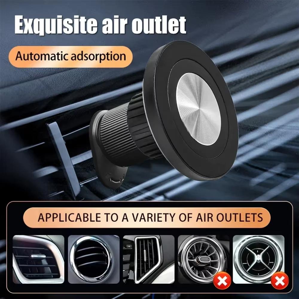 Magnetic Phone Holder Parts Compatible With MagSafe Car Mount for 17mm Ball Head Base Magnet Brackets Car Air Vent Clip Cellphon