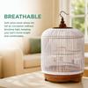 Universal Fit Seed Catcher Cover Adjustable Elastic Bird Cage Shell  For Parrot