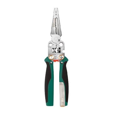 Industrial Electrical Stripping Pliers Crimper Featuring Safety Voltages Indicators Steel Blade for Secure Cut Crimping