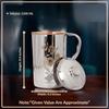 Steel Copper Floral Design Jug Pitcher with Lid, Storage & Serving Water, Beneficial for Health, Volume-1500 ML