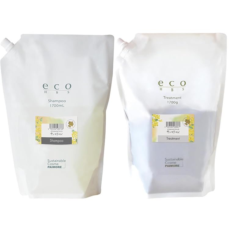 

Eco HBS Shampoo 1700ml Treatment 1700g Osmanthus Original Logo Sticker & +