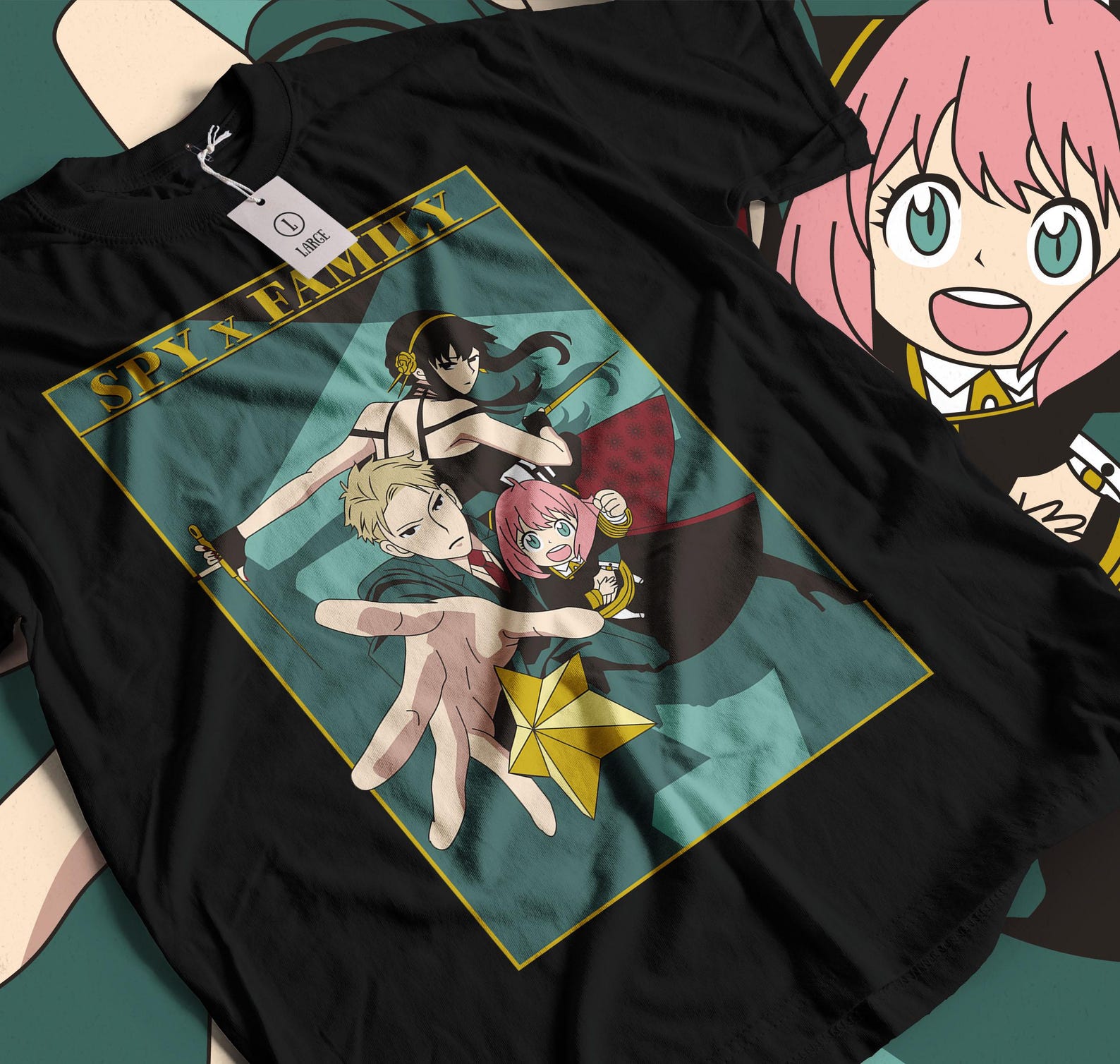 Anime Family T-shirt Unisex, Family Gift, Anime Manga Shirt, Anime Shirt, Graphic Anime Tee, Manga Shirt, Japan 2XL