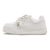 Augustine platform white shoes women's 2025 spring new fashion casual muffin board shoes small sports shoes
