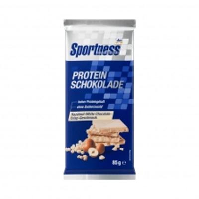 DM Sportsness Protein Haselnuss Crunch Weiße Schokolade 85g