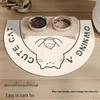 Pet-Specific Quick-Dry, Non-Slip Cartoon Diatomaceous Earth Mat for Cats & Dogs